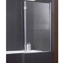 SALLY A047 6mm Swing Bath Screen with L Shape Safety Glass & Hinge Panel