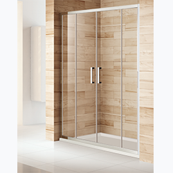SALLY BP12P4 Classical Safety Tempered Glass Sliding Shower Two doors